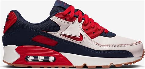 nike air max 90 rood blauw